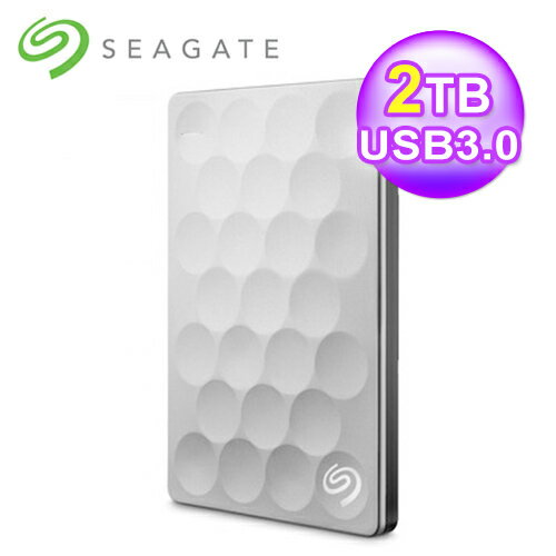  Seagate 希捷 Backup Plus Ultra Slim 2TB 2.5吋外接硬碟 白金【加贈★2.5吋硬碟收納包】【三井3C】 排行榜