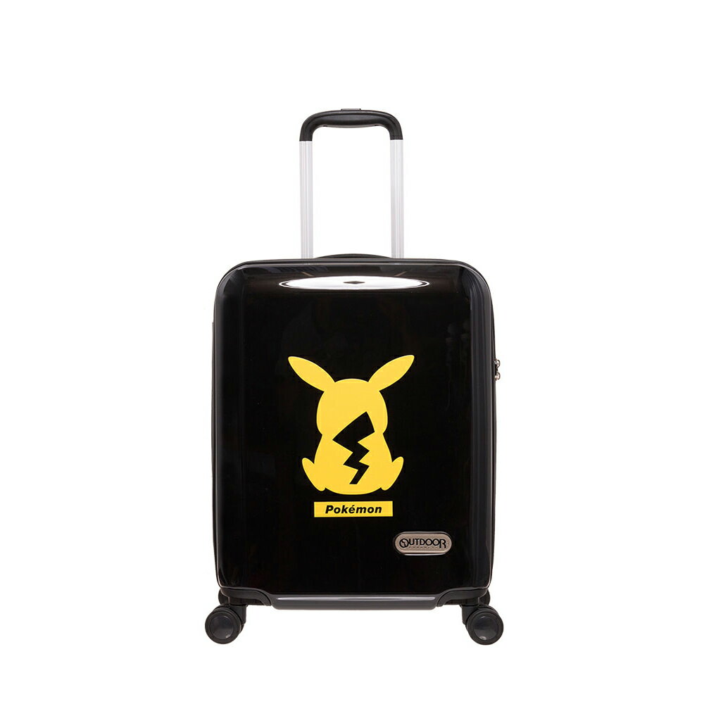 【OUTDOOR】寶可夢Pokemon-潮黑皮卡丘20吋行李箱-黑色 /個 ODGO23F20BK【CUBE卡最高10%回饋】