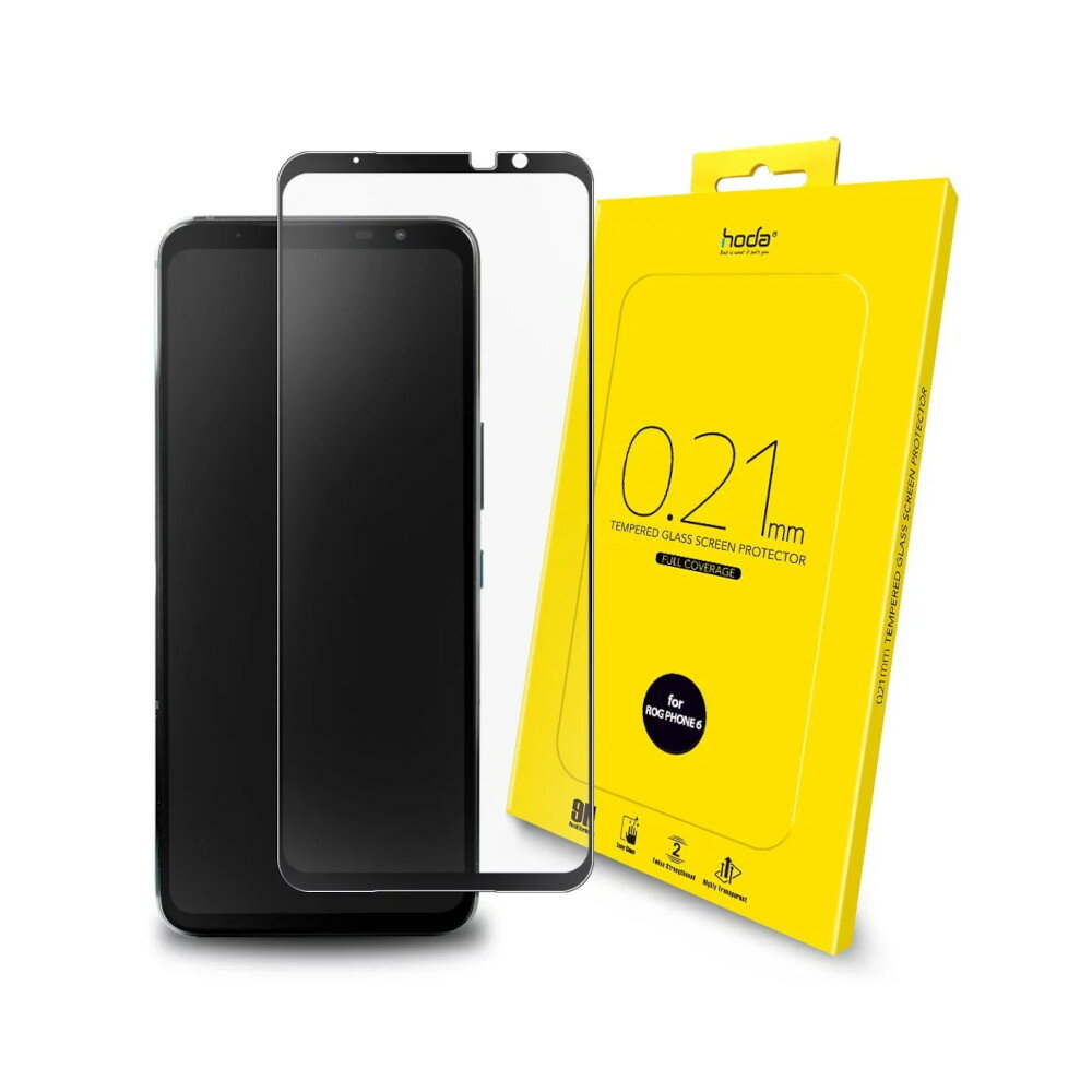 HODA-ASUS ROG Phone 6 滿版9H鋼化玻璃保護貼 0.21mm (ROG5/ROG Phone 6/6 Pro/ROG7/AI2201)【APP下單最高22%點數回饋】