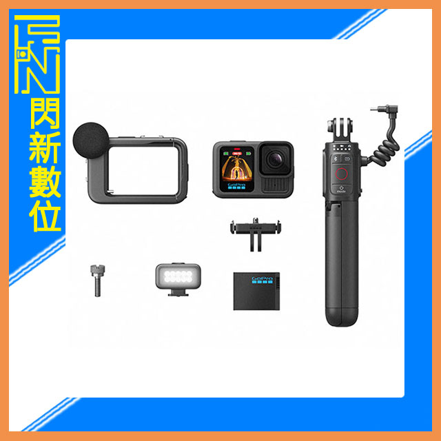 搶券最高折233｜GOPRO HERO 13 創作者套組 運動相機 攝影機(GOPRO 13,公司貨)【CUBE卡最高10%回饋】