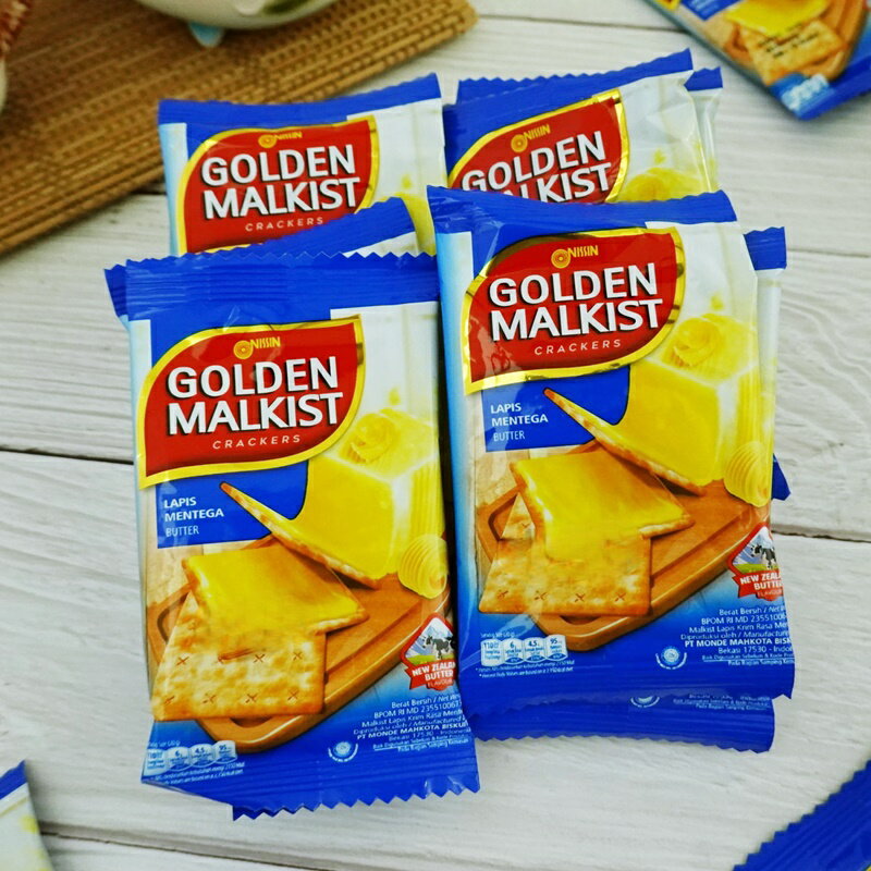 【哦吉】Golden Malkist 金黃奶油蘇打餅 (每日穀物金黃香麥蘇打餅乾 奶油蘇打餅) 600g (印尼餅乾)