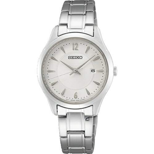 SEIKO 精工錶 CS系列經典雋永腕錶 6N22-00N0S(SUR423P1)-30mm-白面鋼帶【刷卡回饋 分期0利率】【APP下單點數4倍送】