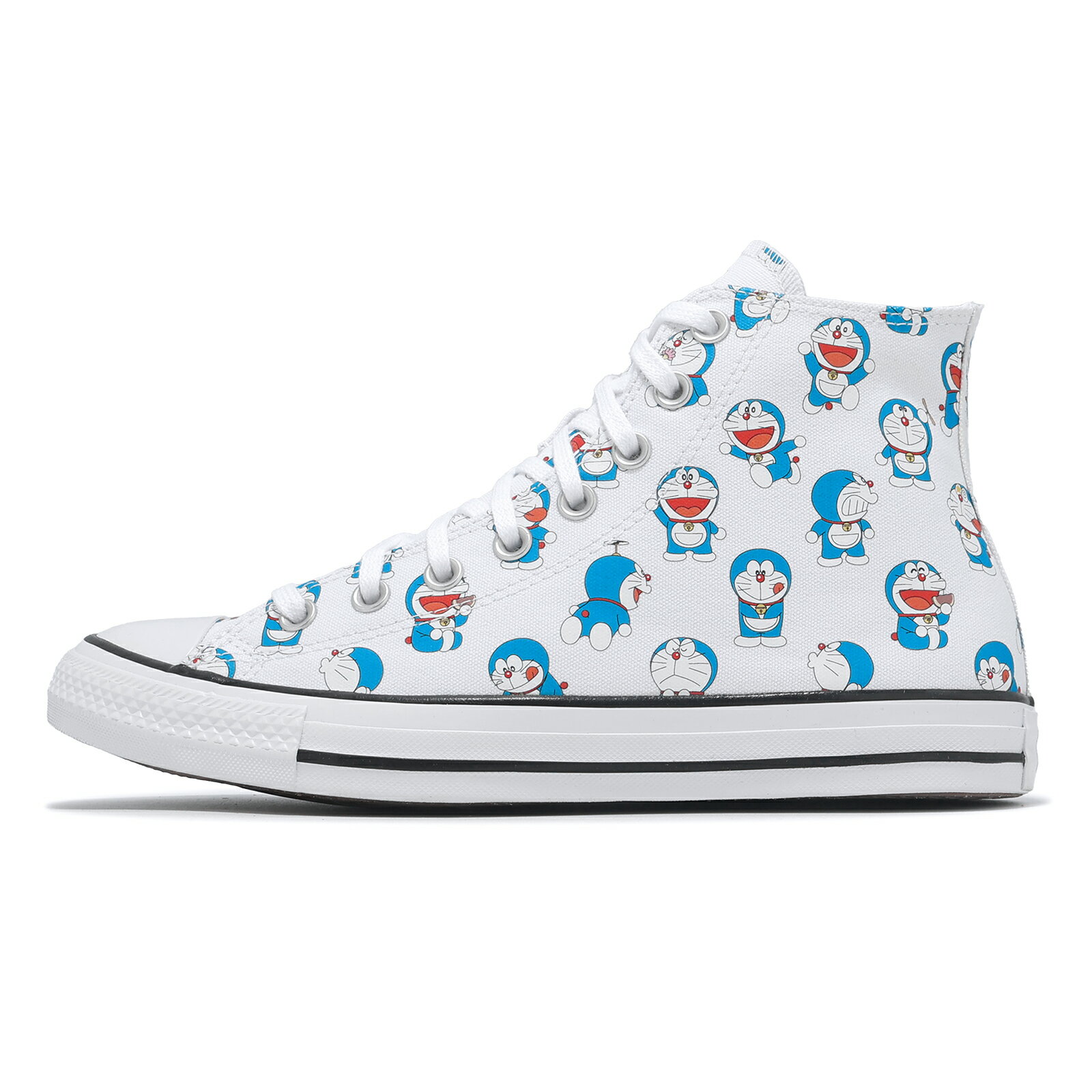 Converse 休閒鞋 Chuck Taylor All Star HI 男女鞋 白 藍 哆啦A夢 聯名 帆布鞋