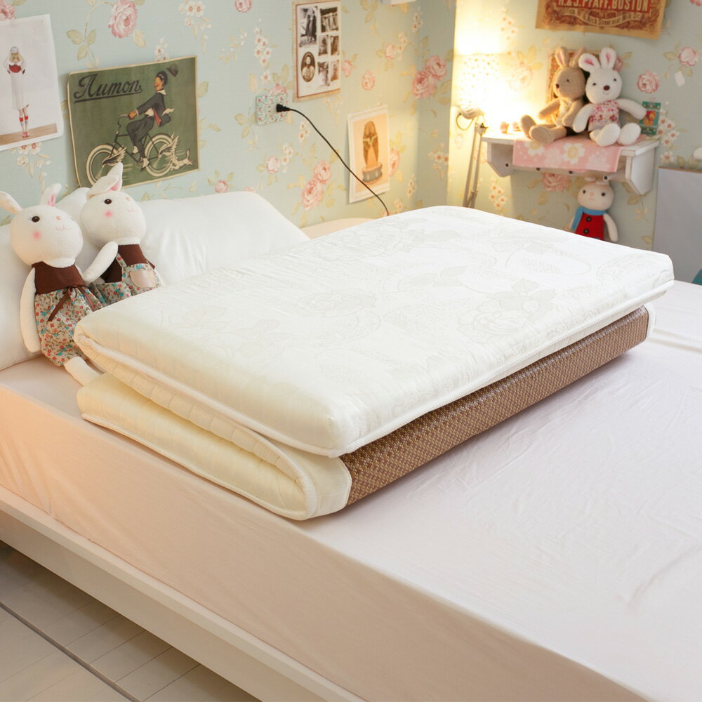 兩用單人三折床墊