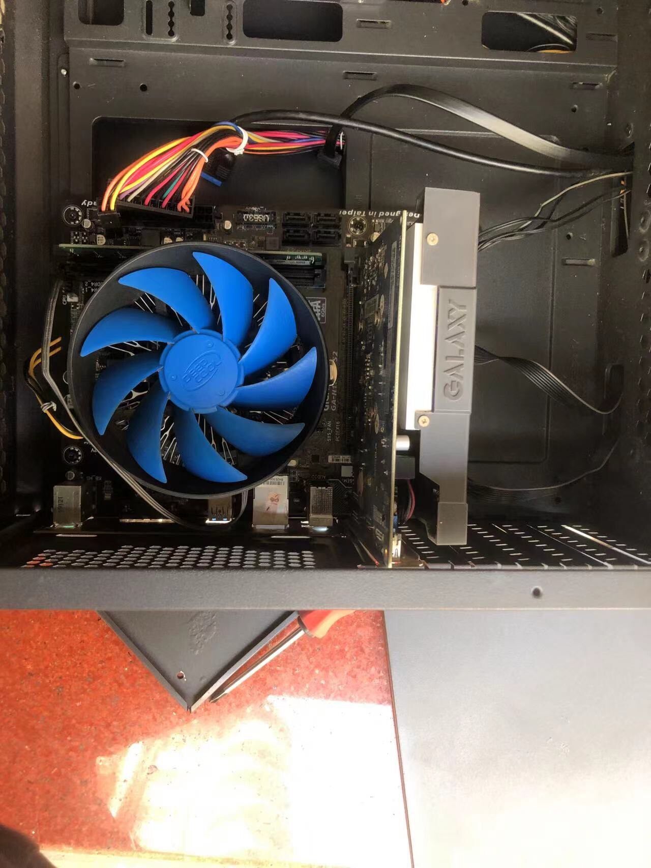 【高效辦公首選】七代G4560電腦主機組 8G記憶體+120G固態硬碟 技嘉H110M主機板 GT730顯示卡 AOC顯示器