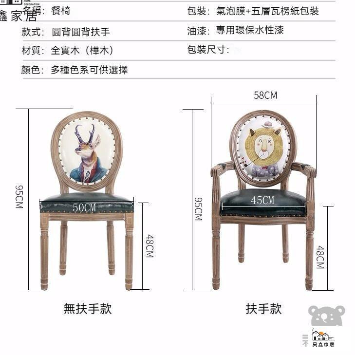 免運 台灣公司 【免運 可開發票】餐吧椅 復古餐廳歐式美式北歐餐椅 家用凳子 高腳凳 美甲椅子 餐桌椅 靠背餐椅 餐椅 實木餐椅工廠現貨直銷 免運 可開發票 全館八折 售後保障 店長新品推薦 5h916 8