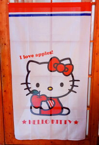 真愛日本 門簾 85x150cm 日本製 長門簾 凱蒂貓kitty 愛蘋果 卡通門簾 廚房臥室宿舍遮擋裝飾