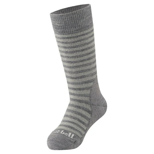 ├登山樂┤日本 mont-bell MW trekking socks 童款羊毛襪 # 1118707HGY 淺灰