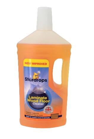 Stardrops 木地板 清潔劑 1000ml Orange 橘子味清香  超值家庭款  英國進口