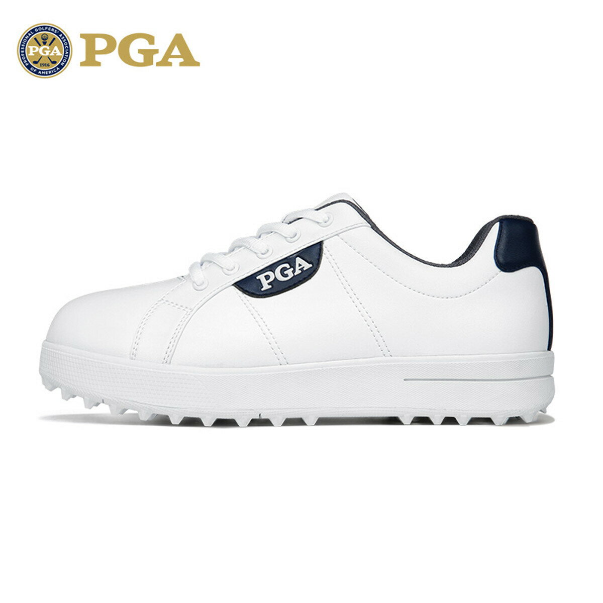 美國PGA 高爾夫球鞋 童鞋 兒童青少年 小白鞋 防水超纖皮