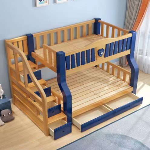 【免運】美雅閣| 禧漫屋腿加粗實木兒童兩層高低床子母床上下床上下鋪床二層雙層床