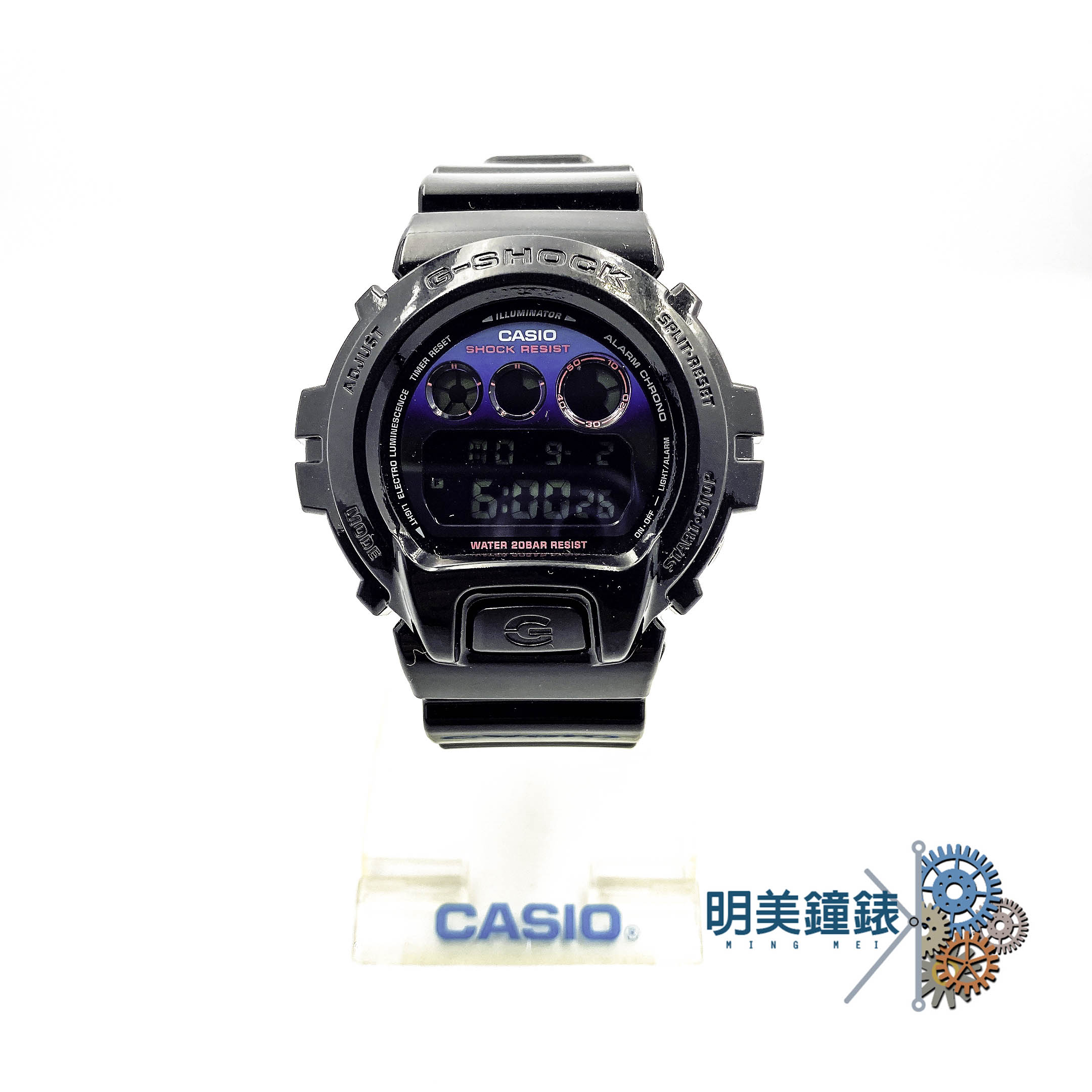 ◆明美鐘錶眼鏡◆CASIO 卡西歐/ G-SHOCK/DW-6900RGB-1/虛擬彩虹系列炫光漸層電子運動腕錶