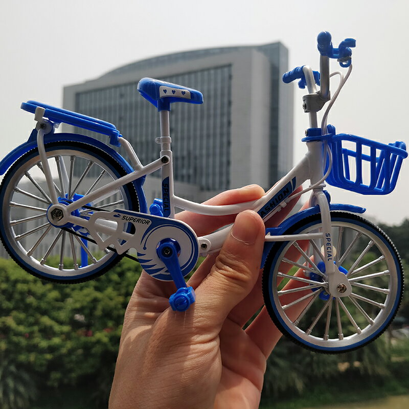 創意仿真合金自行車模型擺件迷你金屬山地單車玩具兒童禮物裝飾品