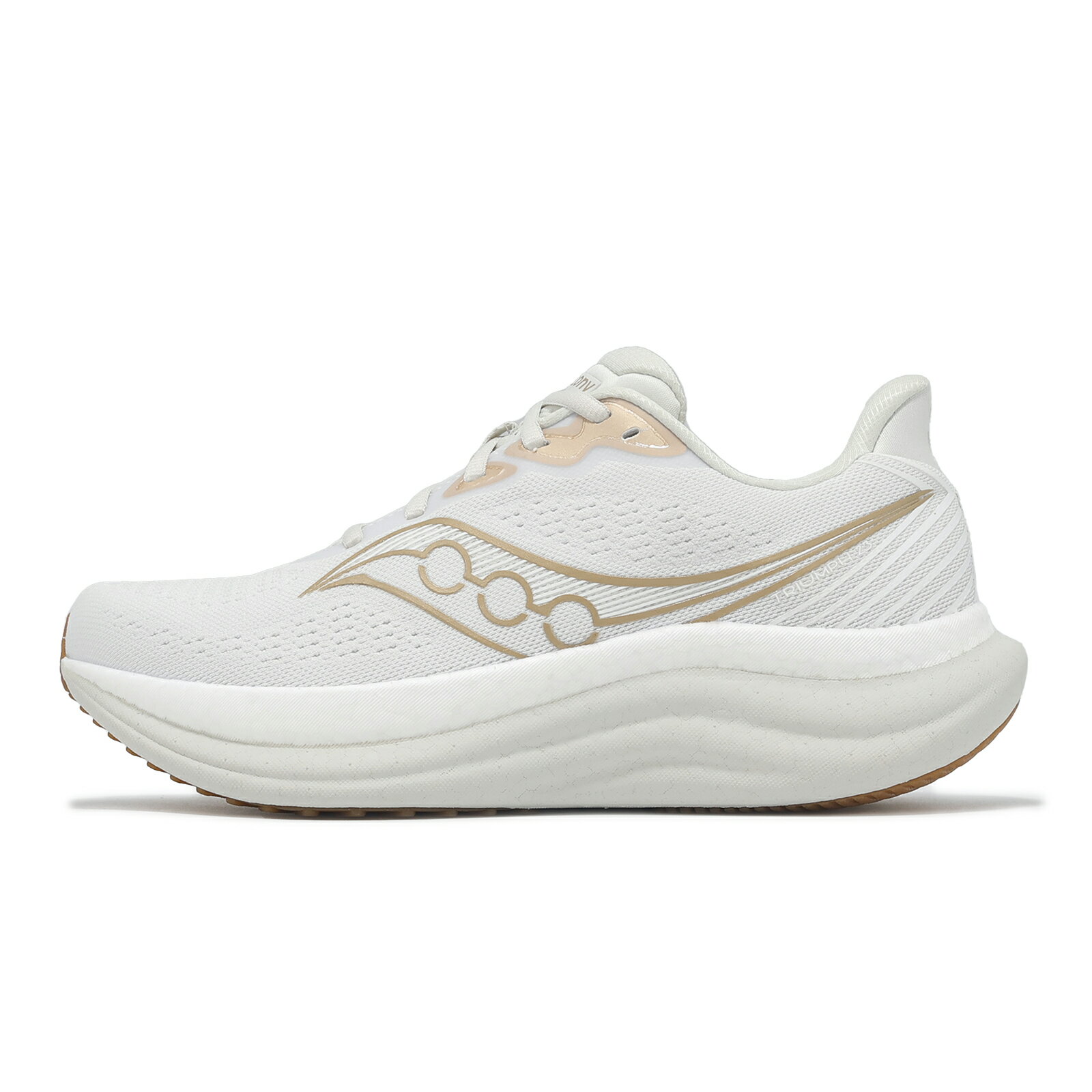 Saucony 慢跑鞋 Triumph 23 女鞋 白 玫瑰金 厚底 反光 運動鞋 索康尼 S11023226