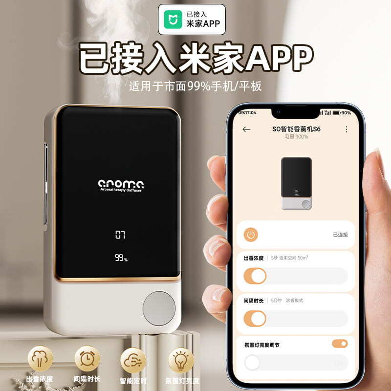 48H出貨！！！【可議價】2025新款已接入米家APP香薰機 廁所衛生間家用智能香氛機擴香機昕購商鋪