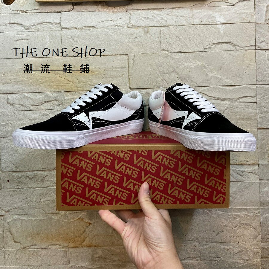 VANS Old Skool 黑色黑白波浪V 帆布鞋板鞋經典款VN0A4U3B21N | The One Shop 潮流鞋鋪Keds 萬年店直營店|  樂天市場Rakuten