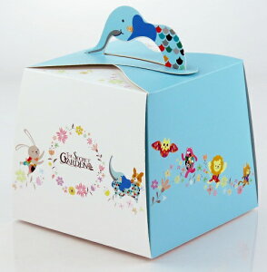 【零售量】秘密花園-蛋糕盒４ 號 / 梯型 /50個