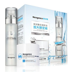 霓淨思玻尿酸保濕原液加大限定組((水凍膜100ml+原液115g)