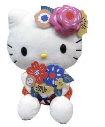 【震撼精品百貨】Hello Kitty 凱蒂貓~日本SANRIO三麗鷗 KITTY12吋絨毛玩偶娃娃-花*14593