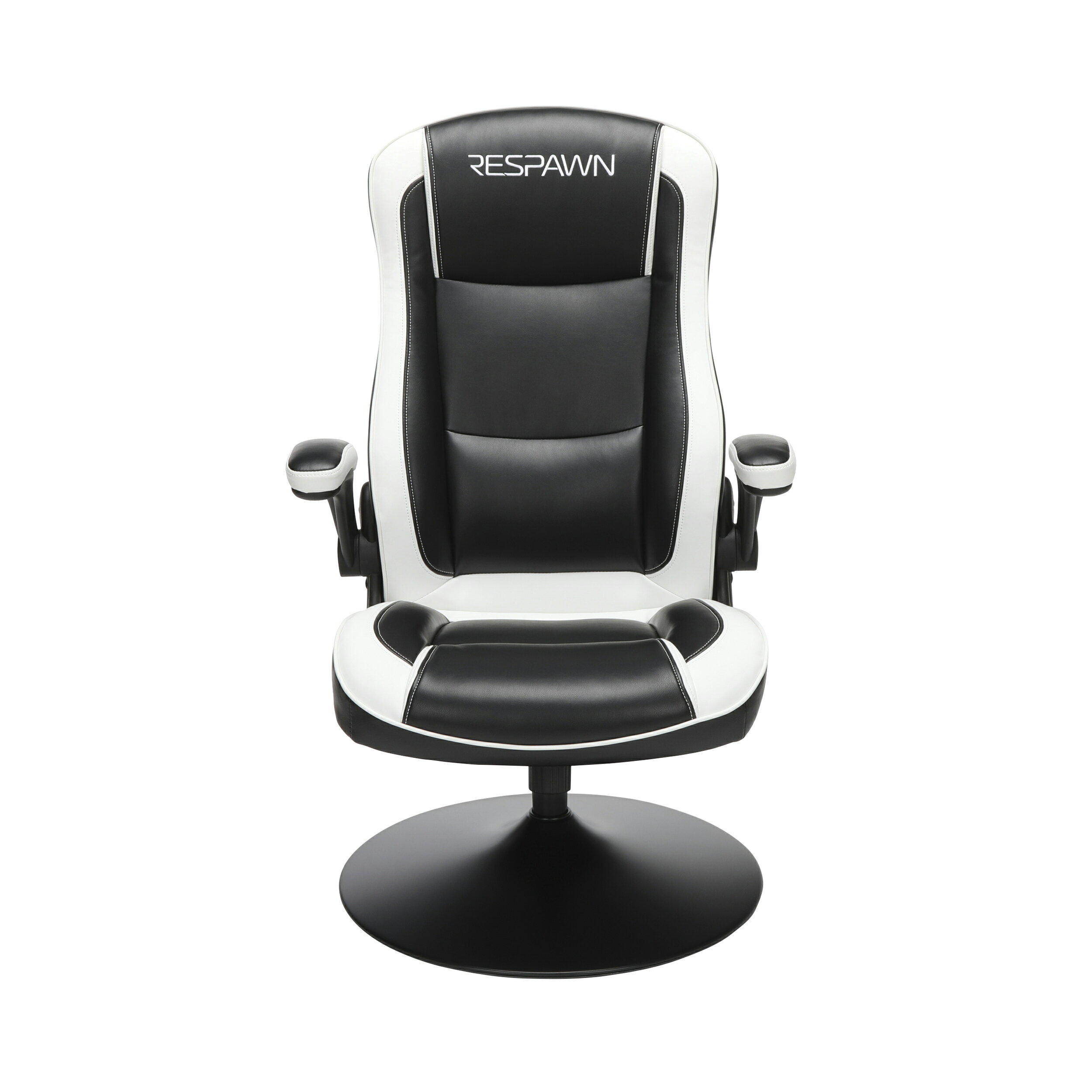 Office Essentials: RESPAWN-800 Racing Style Gaming Rocker Chair, Rocking Gaming Chair, in White ...