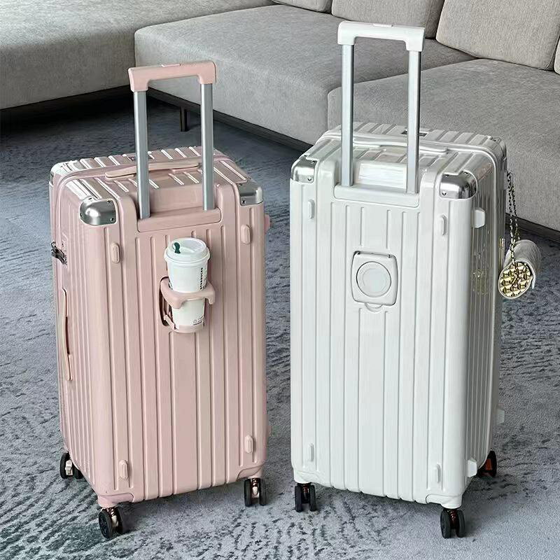 胖胖行李箱 女超大容量拉桿箱 男密碼旅行箱 胖胖箱 超大容量胖胖行李箱 28寸減震剎車輪盃架款 箱套