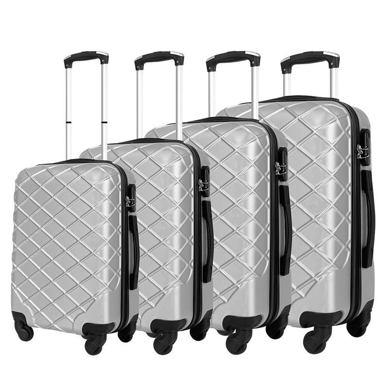 廠家清倉 登機箱 行旅箱 行李箱 跨境專供ABS拉桿箱商務出行萬向輪登機箱12-32寸多件套密碼箱現貨 八折下殺wy20