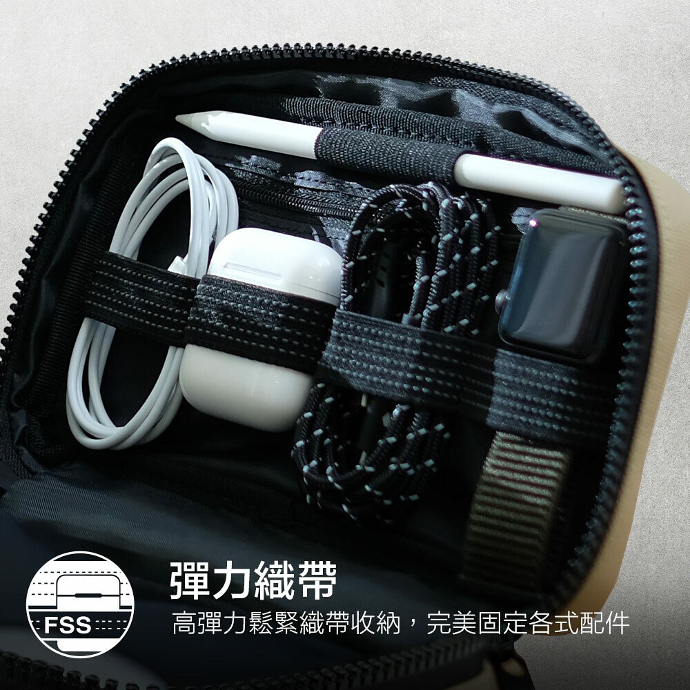 JTLEGEND NESS 收納包 多功能 防潑水 隨身 外出 3C配件 行動電源 充電線 耳機 觸控筆 旅行 6