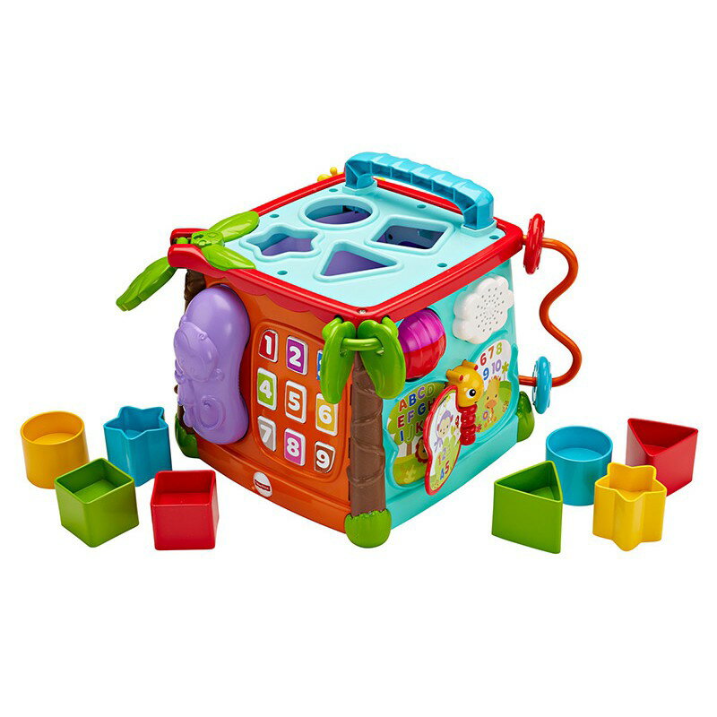 Fisher-Price 費雪可愛動物積木盒積木益智玩具| Dawnbaby懂寶孕嬰精品