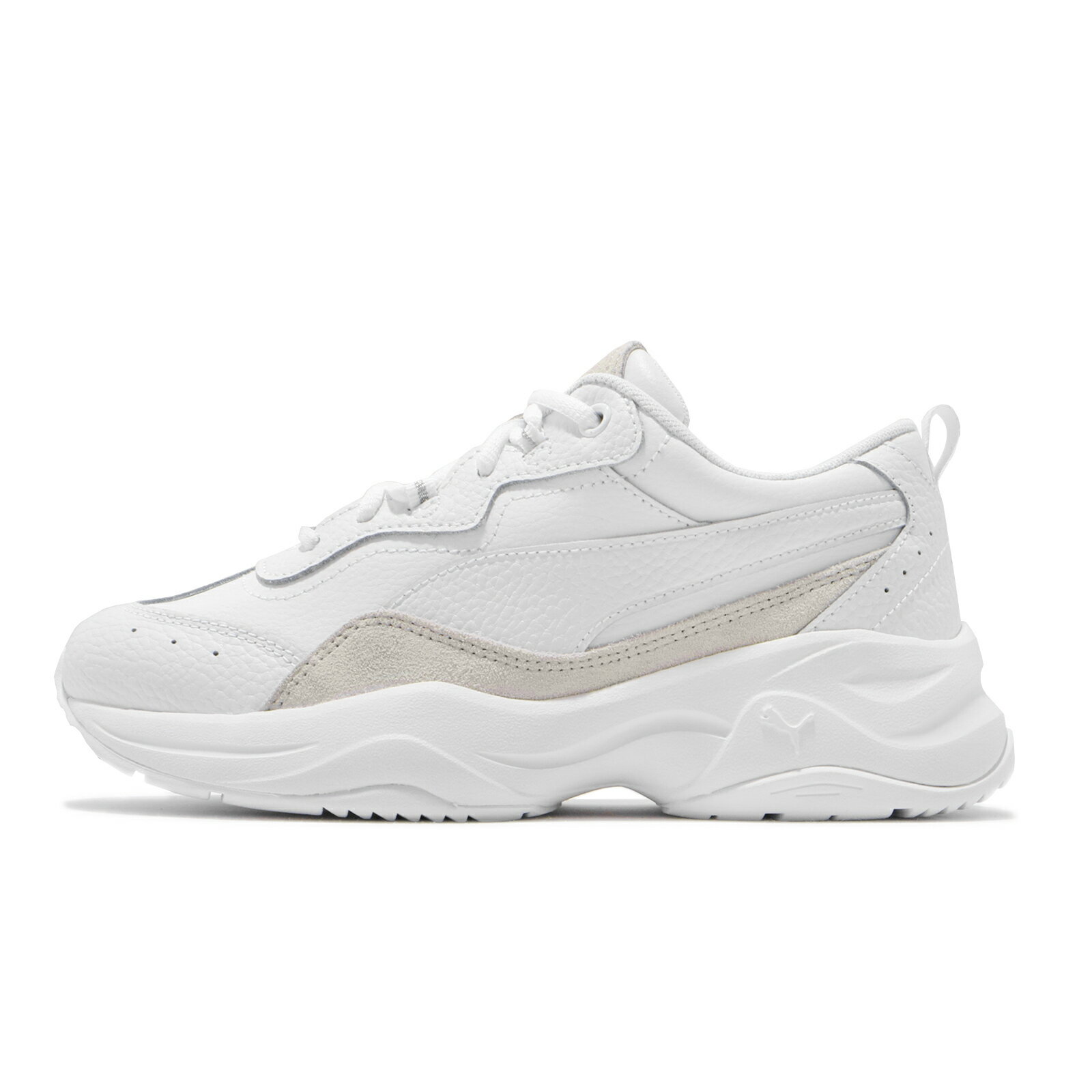 Puma 休閒鞋 Cilia Lux 女鞋 白 米白 小白鞋 厚底 增高 老爹鞋