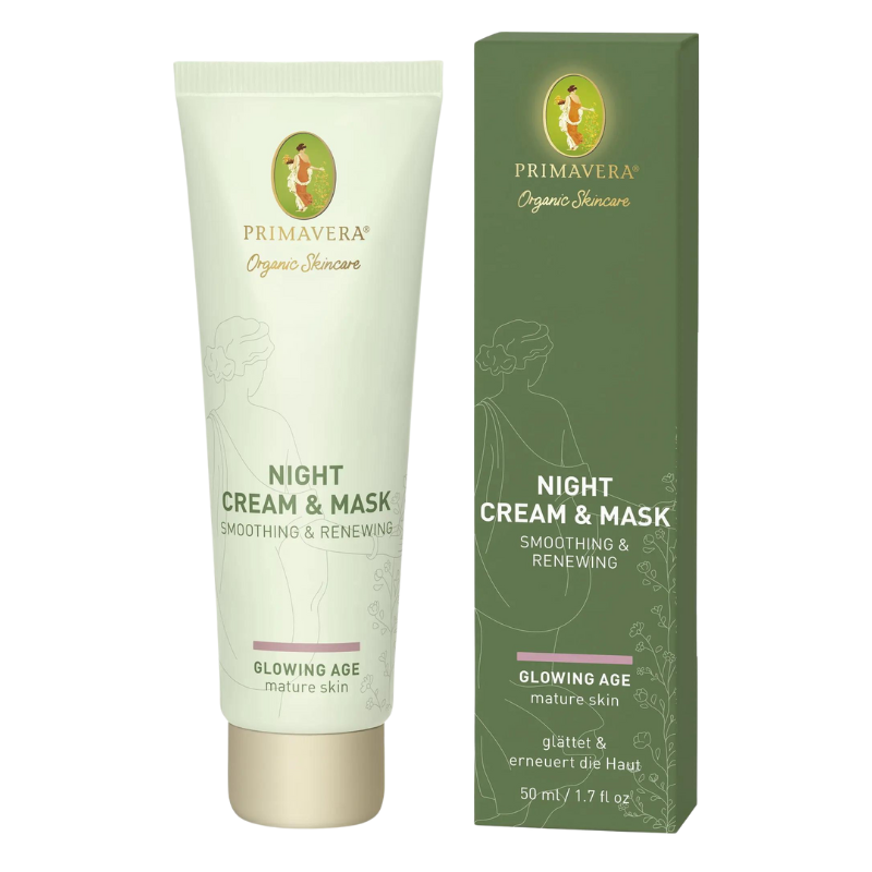 德國 Primavera 煥顏晚安面膜晚霜 50ml 晚上 面膜 晚霜 熟齡肌 保濕 鎮靜 臉部 保養 附發票現貨 全館499超取免運｜滿額領券最高現折$200⚡專櫃保養美妝 品牌香氛 美的三次方【心心哈德】