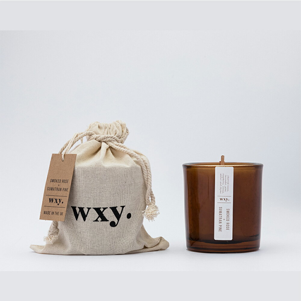 【英國 wxy】Amber 蠟燭(S)- 煙燻玫瑰 & 蘇門答臘松 /142g