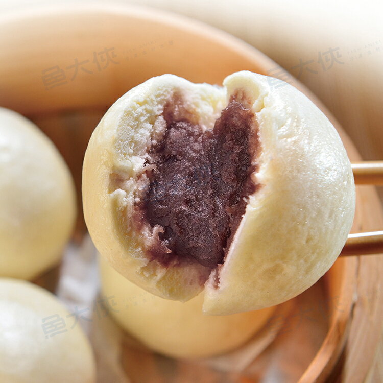 晶鈺-港式豆沙包子(6顆/360g/包)#全素-2F1A【魚大俠】FF962