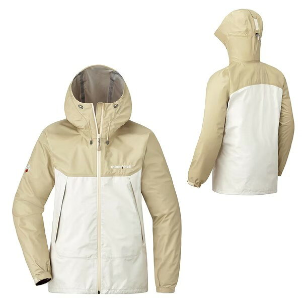 ├登山樂┤日本 mont-bell Thunder Pass Jacket Women''s 女款雨衣 # 1128636IV/OF 象牙白/白
