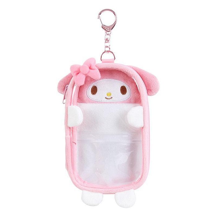 【震撼精品百貨】My Melody 美樂蒂~日本SANRIO三麗鷗 美樂蒂絨毛視窗人形立牌收納包*65045