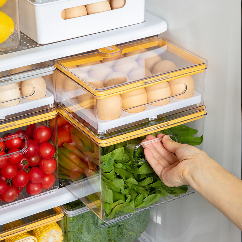 冰箱保鮮收納盒食品級冷凍冷藏專用大容量儲物盒廚房食品整理神器