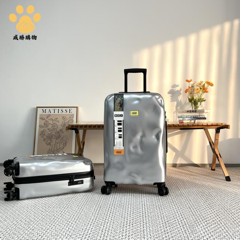 免運 行旅箱 登機箱 旅行箱 拉桿箱 網紅破損拉桿箱潮流復古學生凹凸旅行箱20寸登機密碼女行李箱 特價出 現貨syej