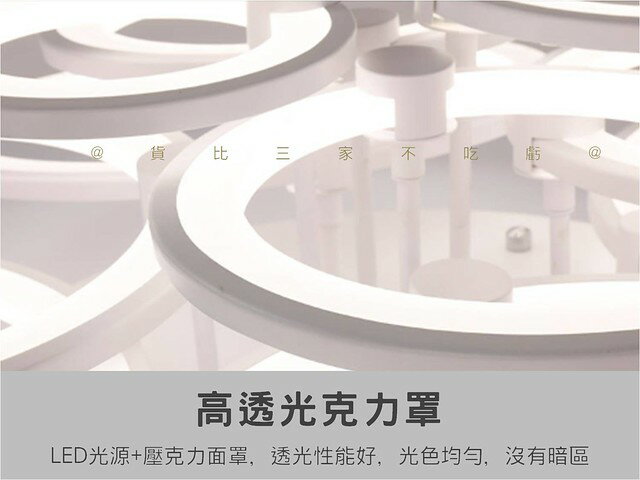 環形造型吸頂燈 主燈 防藍光 現代簡約 壓克力吸頂燈 遙控吸頂燈 圓形吸頂燈 LED燈 天花板燈 照明 浪漫 白色極簡 3