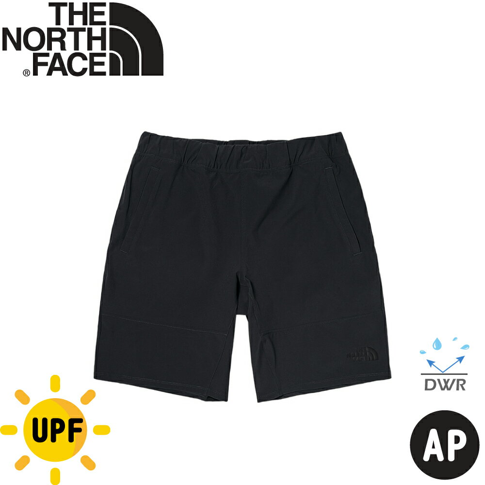【The North Face 男 防潑水防曬快乾短褲 AP《深灰》】4CL1/休閒短褲/快乾短褲/健行褲
