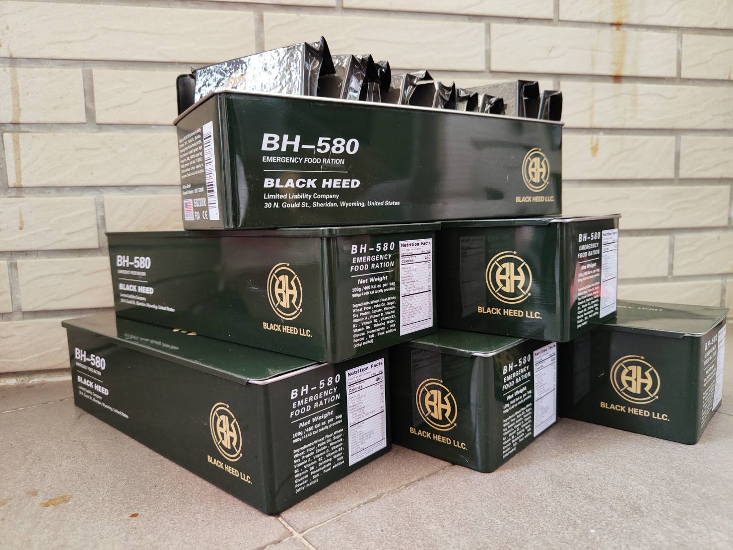 20年保存!美國製BH-580口糧MRE地震颱風壓縮餅乾糧戰備糧食緊急乾糧登山口糧軍用口糧防災包抗戰長期 1