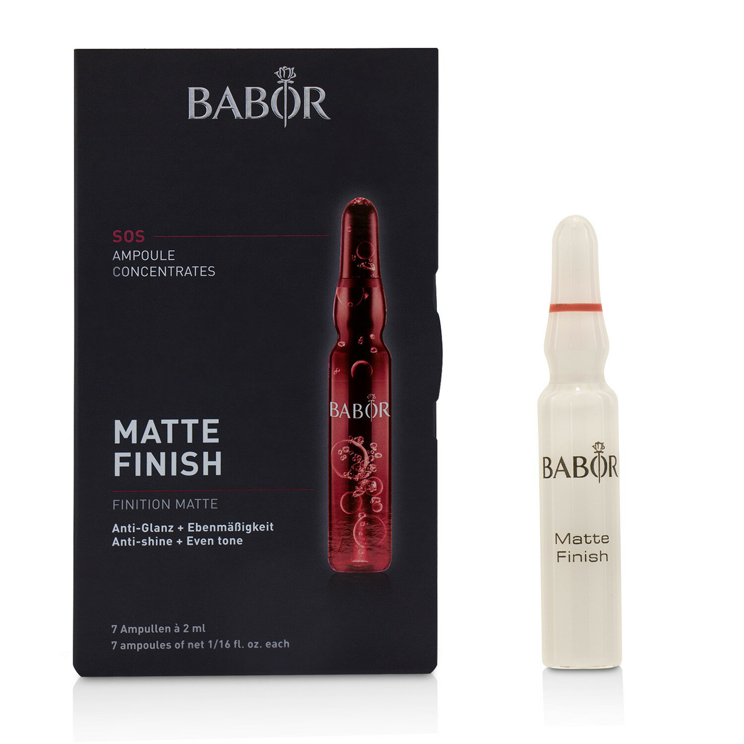 芭柏爾 Babor - SOS安瓶 Ampoule Concentrates SOS Matte Finish (Anti-Shine + Even Tone) - 針對油性及混合性肌膚