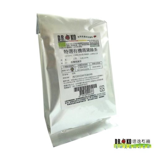 DR.OKO德逸 特選有機瑪黛綠茶 150g/包