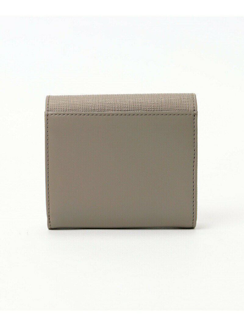 HW11-01 壓紋皮革拼接短夾  アニエスベー 財布・ポーチ・ケース 財布 グレー【送料無料】[Rakuten Fashion] 1