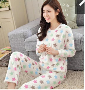 法蘭絨睡衣 居家服 珊瑚絨睡衣 睡衣套裝 水貂絨睡衣 櫻桃嚴選 多款多色 保暖睡衣 法蘭絨居家服 保暖居家服 0