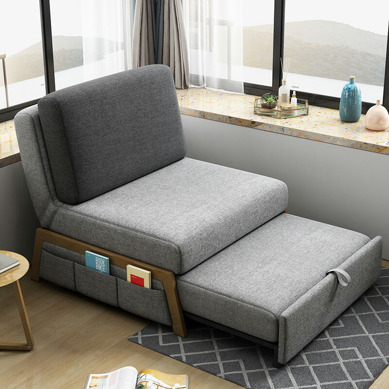 折疊床 午休折疊床單雙人辦公室午睡可伸縮多功能兩用家用科技布沙發躺椅