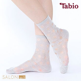 日本靴下屋Tabio 圓點亮蔥薄款中筒短襪