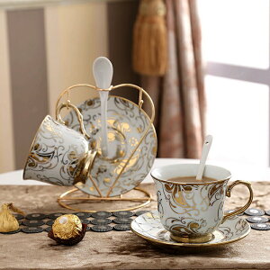 歐式骨瓷陶瓷咖啡杯套裝小奢華咖啡杯套具簡約家用茶杯馬克杯水杯