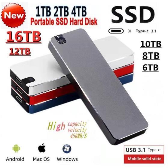 💥24小時出貨💥移動SD硬盤Type-USB 2TB 4TB 6TB 8TB 4TB固態隨身硬碟 外接式硬碟