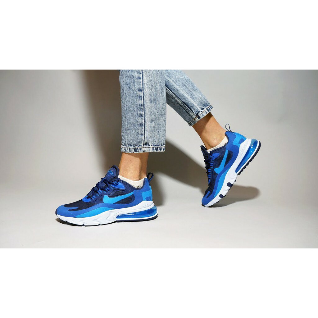日本海外代購】Nike Air Max 270 React 藍色白色藍色麂皮氣墊鞋限定款休閒鞋男AO4971-400 | 日本關西海外代購專家直營店|  樂天市場Rakuten