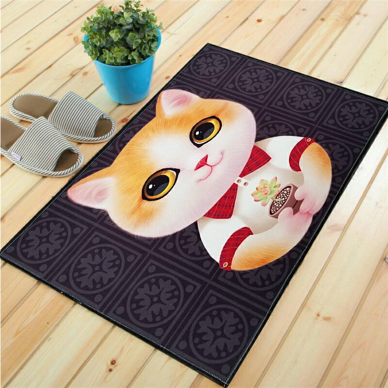 卡通可愛小狗家地毯地墊門墊廚房浴室防滑玄關大門口入戶進門地墊 3