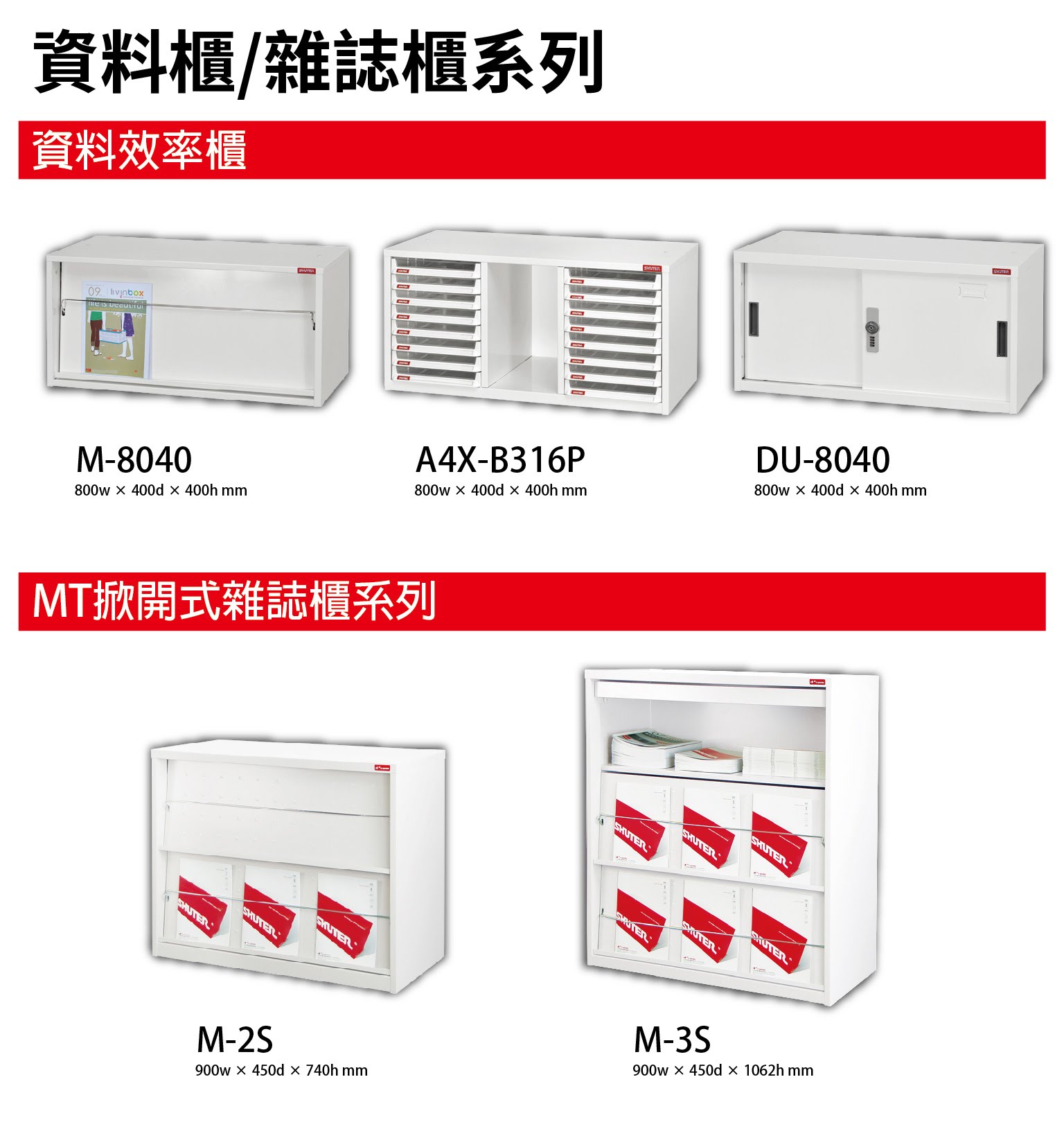 【樹德】 掀開式雜誌櫃 M-3S 檔案整理 文件櫃 收納 社團用文書櫃 分類 資料櫃 6